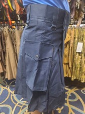 Kilted bros Mens navy blue utility kilt sz 50, Durable Heavy Duty, Pleated