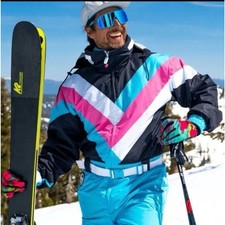 Tipsy Elves Men's Pastel Pro Snow Suit Waterproof Multicolor Size XL NWT