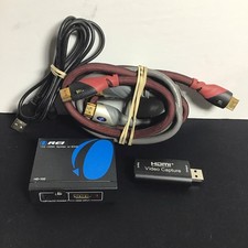 HDMI Splitter Video Capture Card Two 4  Foot Monster Highspeed Cables