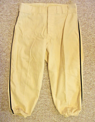 Vintage Wilson Wool Baseball Uniform Pants Black Stripe Size 38 Ivory