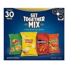Sabritas Assorted Chips – 30-Pack (2.9 lbs)