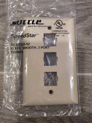 SUTTLE SPEEDSTAR SE-2-2503-52 PLATE SMOOTH 3 PORT(LOT 0F-5) NEW.