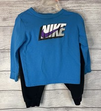 NIKE Baby/Toddler Boys Jogger Set; T-Shirt  Joggers; Size 24 Months