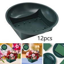 12Pcs Floral Foam Round Bowl Floral Wet Foam Bowl for Wedding Table Flower