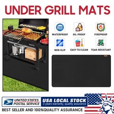 Under Grill Mat 72"x39" BBQ Grilling Pad Floor Mat Fireproof Oil-proof Anti-wear