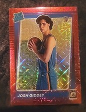 2021-22 Panini Donruss Optic - Rated Rookie Josh Giddey #152 Choice Red Prizm...