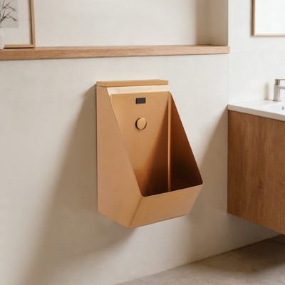 Wall Mounted Sensor Urinal, Induction Flush Urinal 304 Stainless Steel Urinal