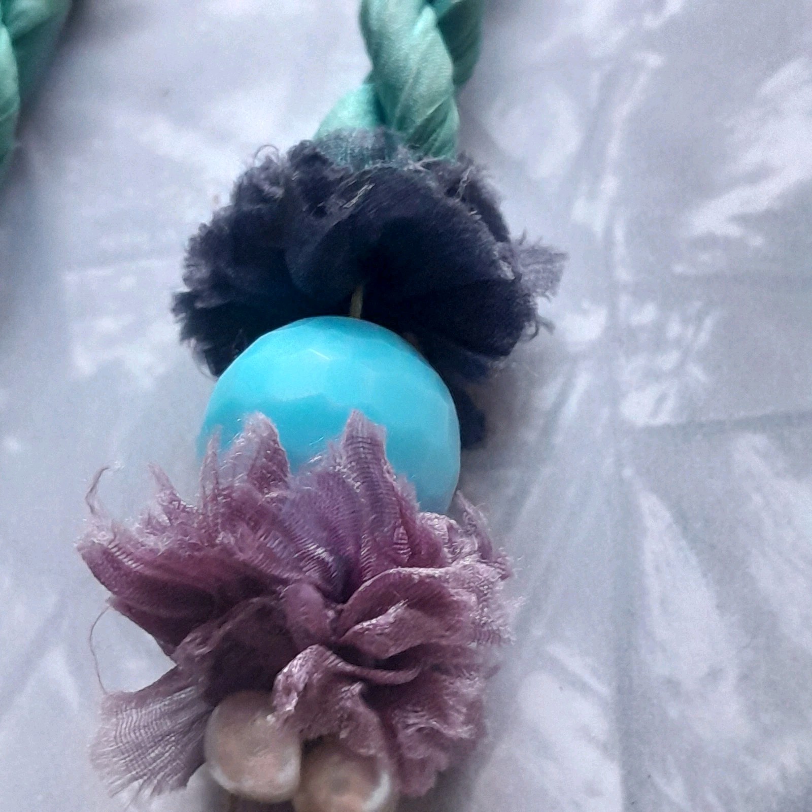 NECKLACE ARTISAN STATEMENT OOAK ASSEMBLAGE PEARL … - image 16