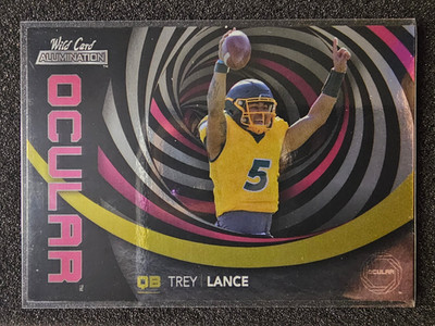 2021 Wild Card Alumination - Trey Lance (RC) [Ocular-Yellow] OC-6 *NM*