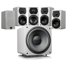 SVS Prime Satellite 5.1 Home Theater System - White Gloss (Open Box) Box Damage