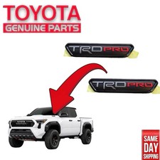 24 - 27 Toyota Tacoma Front Left Right Hood Trd Pro Emblem Badge Oem New