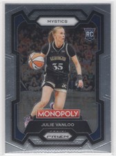 #34 Julie Vanloo 2024-25 Prizm Monopoly WNBA Base RC Washington Mystics