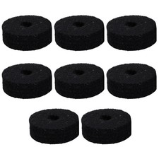 Round Soft Black Cymbal Stand Felt Washer Replacement for Drum Set of 8