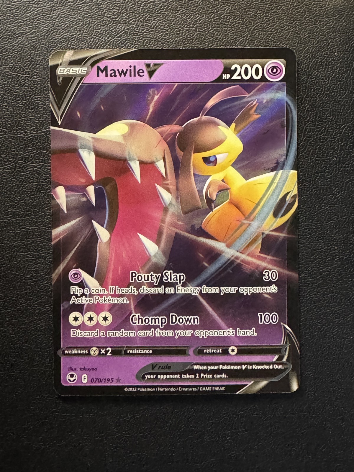 Mawile V 70/195 Silver Tempest Holo Rare V NM