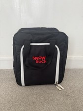Snow  Rock Ski Boot Bag - With Strap  Carry Handle Large Top Pocket New Black