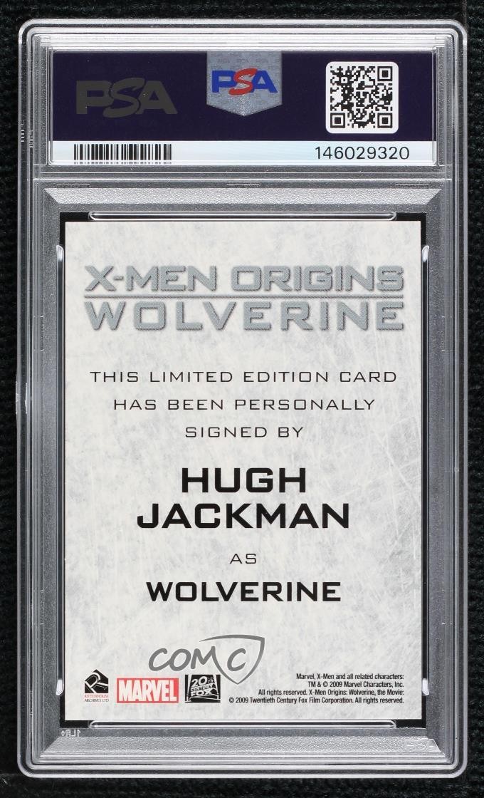 2009 Marvel X-Men Origins: Wolverine Full Bleed Hugh Jackman as Auto 4et view 2