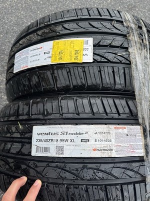 Brand New Pair Hankook Ventus S1 Noble2 235/40ZR18 95W XL Tires