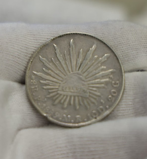 MEXICO 1889 Pi MR 8 REALES SILVER COIN
