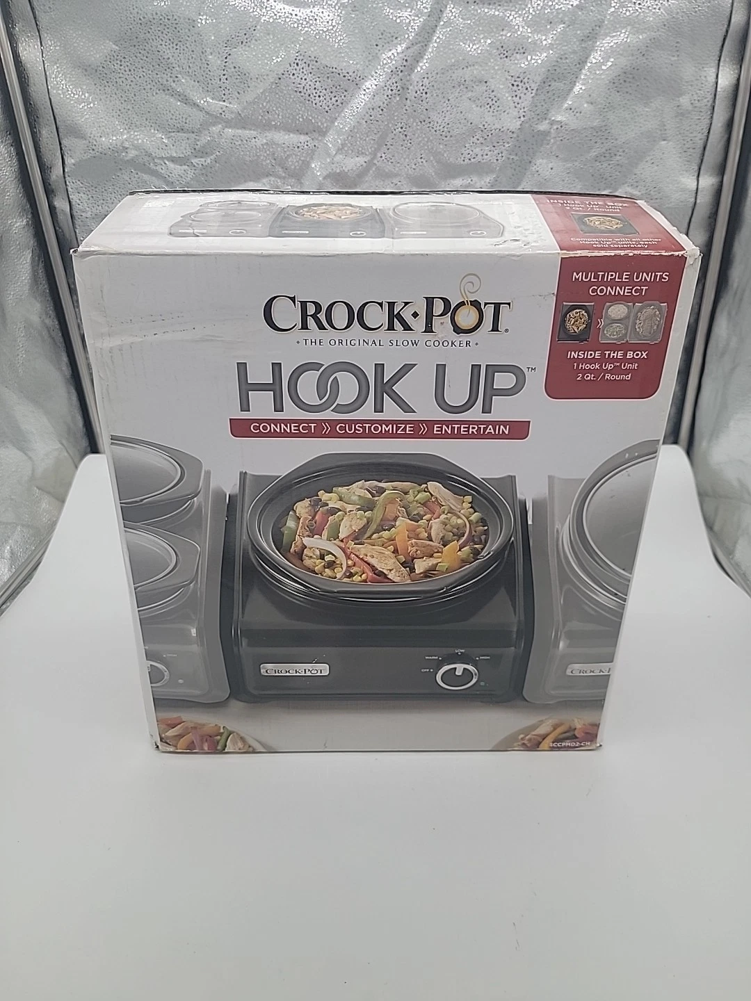 Crock Pot Hook Up • 2 Qt. Round • Slow Cooker Connectable Unit SCCPMD2-CH