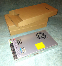 Lot of Three 3 MW Mean Well LRS-350-24 Switching Power Supplies - New In Box