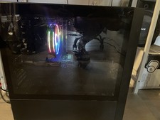 Cooler Master RGB Gaming Desktop Tower PC Black Tempered Glass Case RGB Lighting