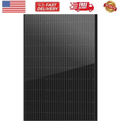 Bifacial 100 Watt 12 Volt Solar Panel, 10BB Monocrystalline Double-Side 25% H...