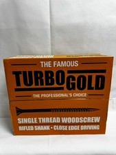 TURBOGOLD Single Thread Woodscrew 1400 PCS BRAND NEW IN PACKAGING