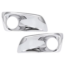 For Kenworth T660 08-15 Chrome Driver &Passenger Side Fog Light Bezel Trim Cover