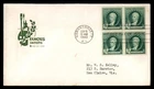 Mayfairstamps US FDC 1940 Rhode Island block Gilbert Charles Stuart First Day Co