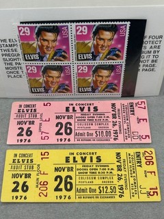 Elvis Presley Ticket Stubs Nov 26 1976 Portland Oregon Coliseum Unused! RARE!