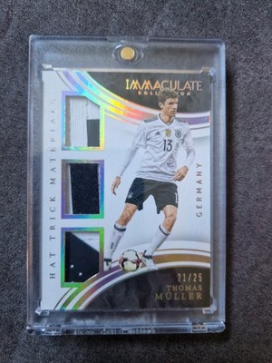 2017 Panini Immaculate Collection - Hat Trick Materials Thomas Muller /25 (MEM)