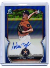 2023 Andrew Taylor Bowman Chrome 1st Blue Refractor Auto /150 #CPA-ATR (H157)