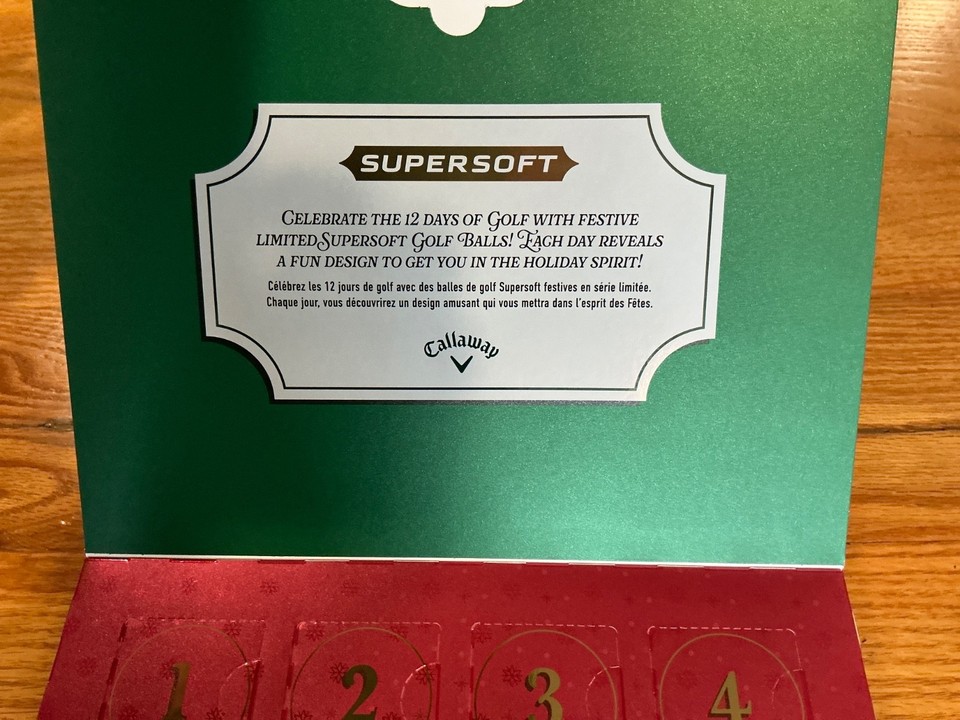 callaway-supersoft-12-day-advent-calendar-golf-balls-ebay