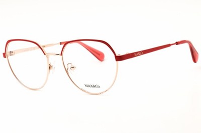 Max & Co MO5110 028 Shiny Rose Gold 50mm Eyeglasses New Authentic