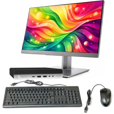 HP Windows 11 Pro Desktop i5 Computer Micro Up To 27
