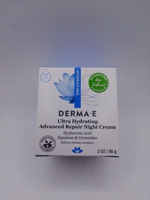 Derma E Hydrating Facial Night Creme with Hyaluronic Acid Cream 2 oz / 56 g