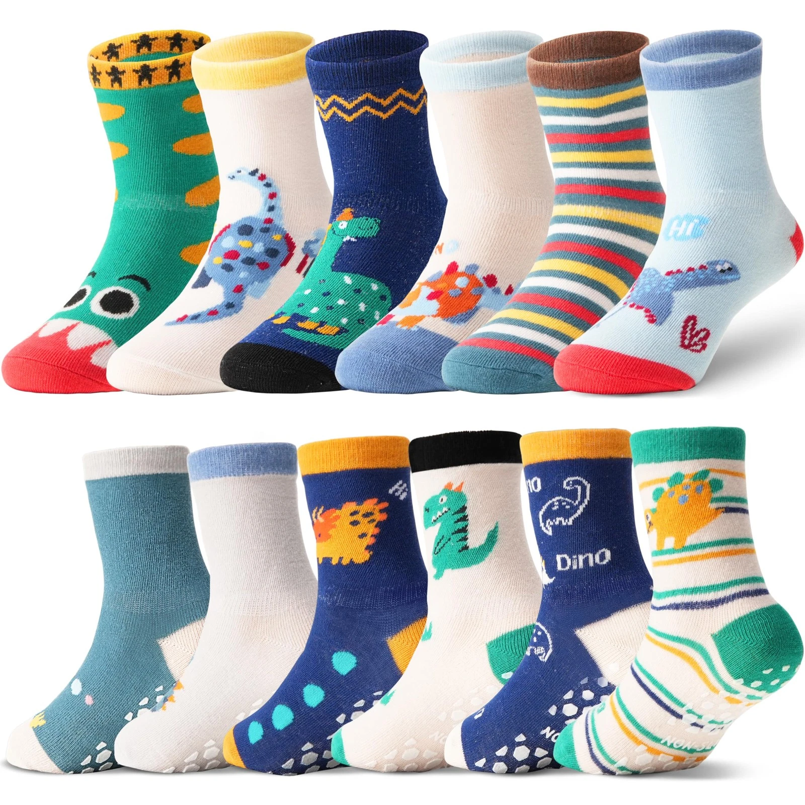12 Pairs Baby Girls Boys Toddlers Kids Grips Socks Crew Cotton Non-Slip/Anti-...
Opens in a new wind