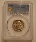 1954-P SILVER WASHINGTON QUARTER PCGS MS 67 superb Gem BU Mixed Rainbow Tone