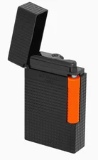 S.T. Dupont LeGrand Lighter Fluo Orange, Dual Soft Flame & Torch C23069, NIB