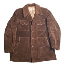 Vintage McGregor 70s Western Corduroy Coat Jacket Lined Ranch Disco Sz 40