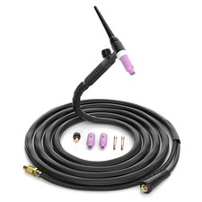 H HZXVOGEN TIG Welding Torch WP17V 4M Welder 140A 150-Amp Air Black 