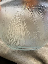 Vintage Duralex  France Glass Bowl Corn And Wheat Theme