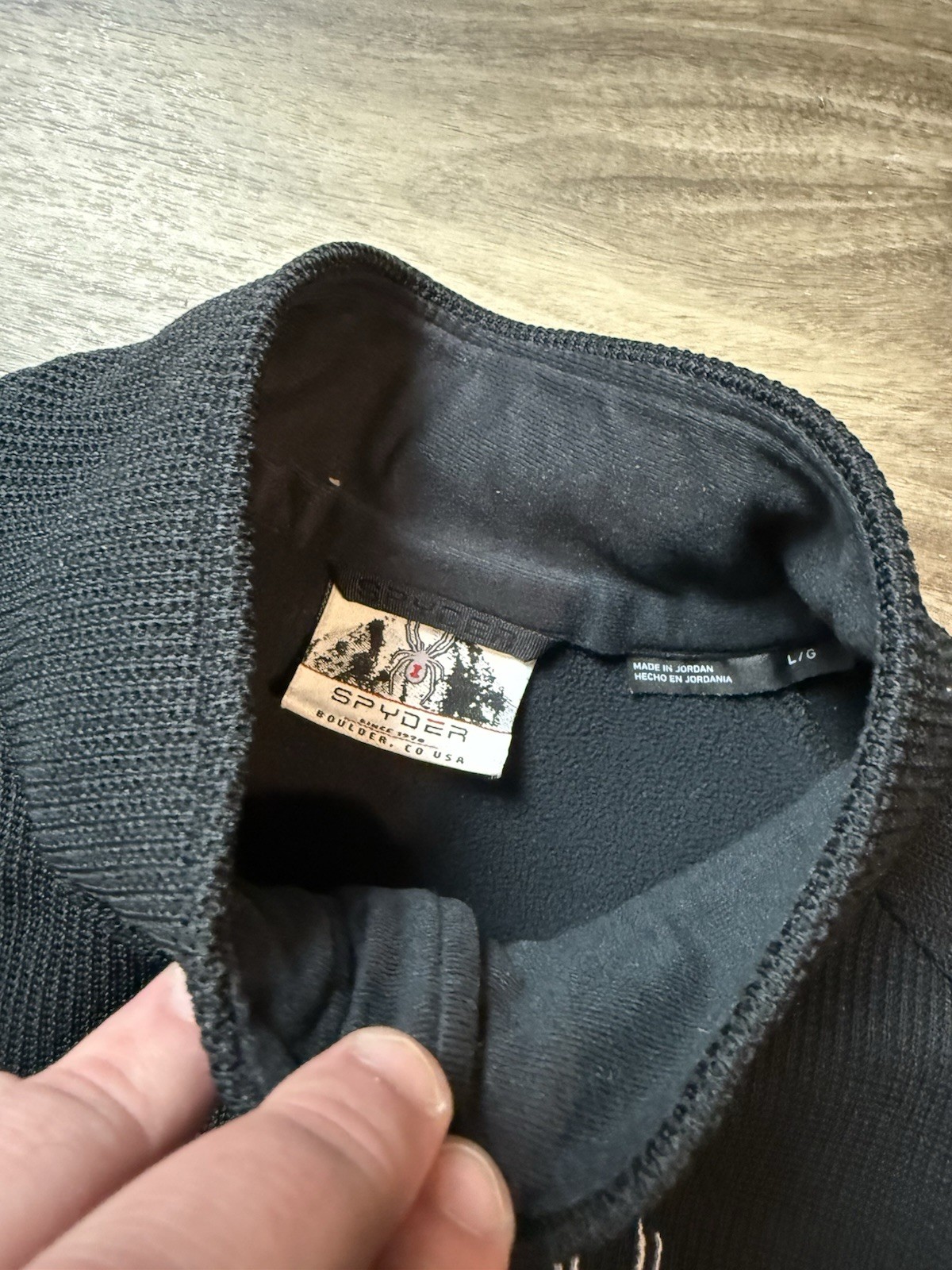 Spyder Jacket Large Gray Black Pullover Quarter Z… - image 5