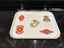 USED  US MARINE CAMP LEJEUNE Military MESS HALL FOOD TRAY