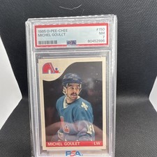 O-Pee-Chee 1985-86 Michel Goulet #150 PSA 7 Base Quebec Nordiques NHL