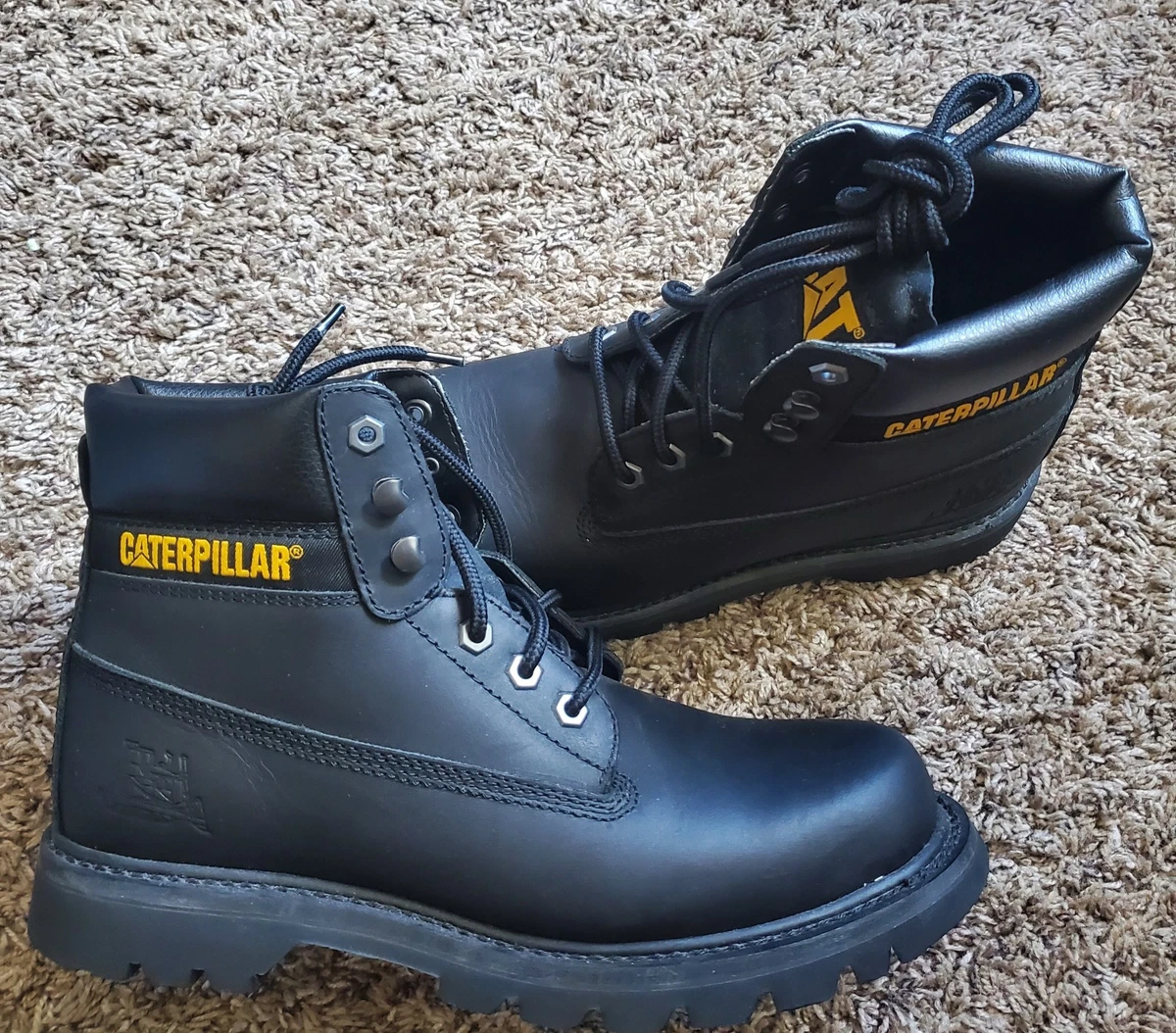 CAT Caterpillar Infrastructure Steel Toe Mens Slip Resist Shoes Navy Sz 8 NWOB Amazon.com: Cat Footwear mens Woodward Steel Toe  main image 3