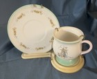 Beatrix Potter Peter Rabbit Tea Cup & Saucer Set Display Stand Teleflora 2002 — photo 1