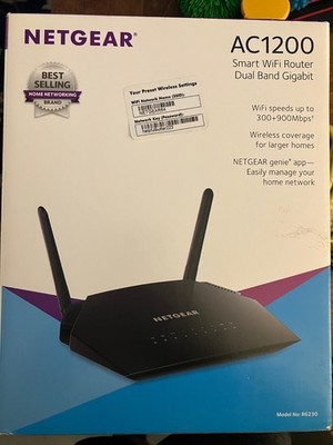 NETGEAR AC1200 R6230 Dual Band Gigabit WiFi Router Beamforming Parental Controls