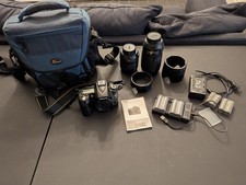 Nikon D90 Digital DSLR Camera kit with Nikon 18-105 70-300mm Zoom Lens 32GB