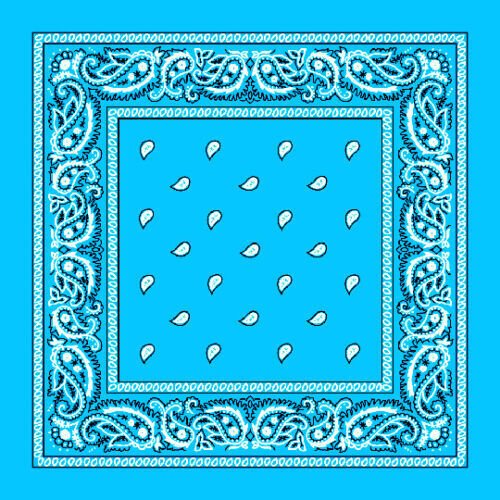 100% Cotton Paisley Print Bandana Face Mash Neck Cover Head Wrap Headband Scarf - Picture 15 of 32